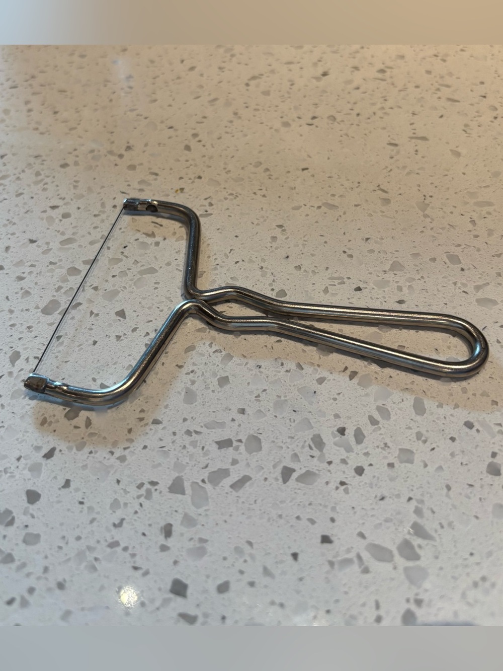 Vintage Stainless Steel Wire Cheese Slicer Kitchen Utensil